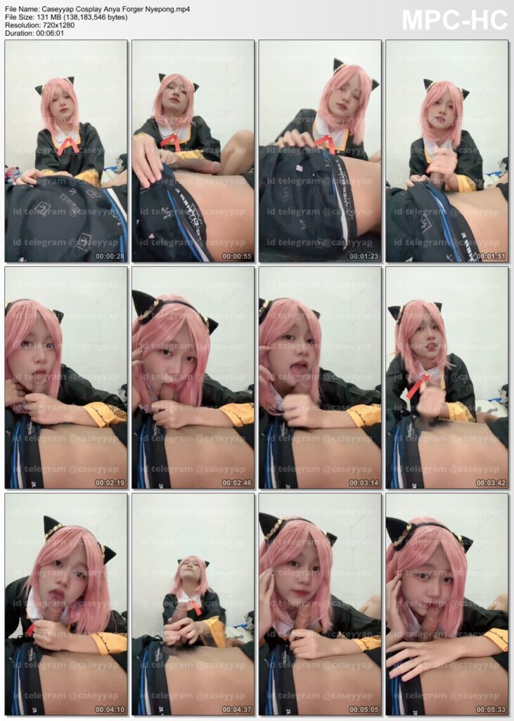 Caseyyap Cosplay Anya Forger Nyepong