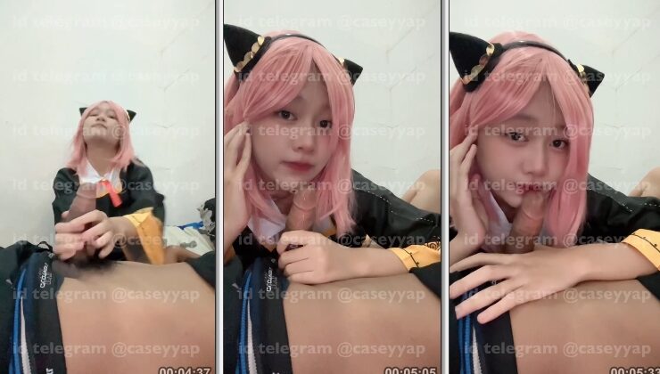 Caseyyap Cosplay Anya Forger Nyepong