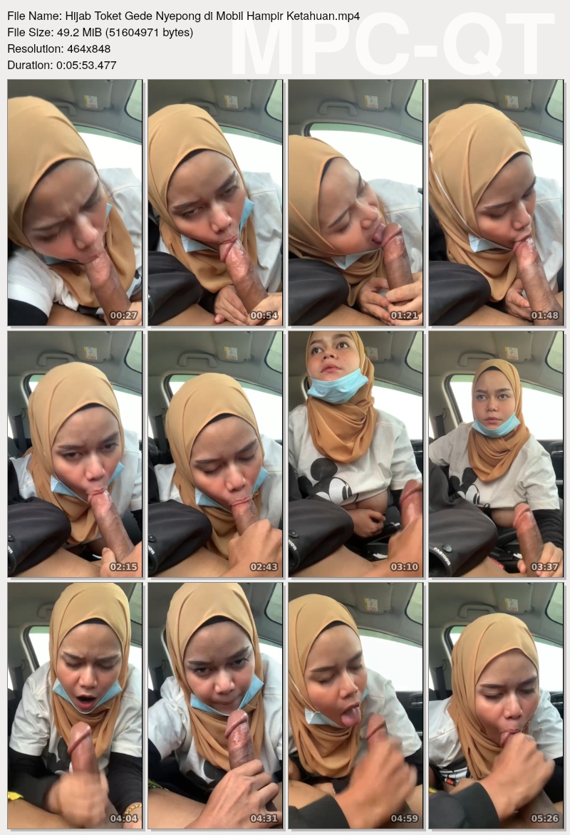 Hijab Toket Gede Nyepong di Mobil Hampir Ketahuan