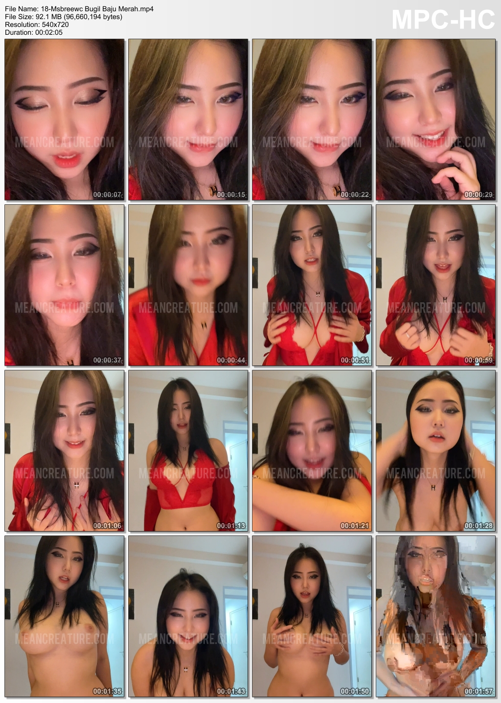 Msbreewc Bugil Baju Merah