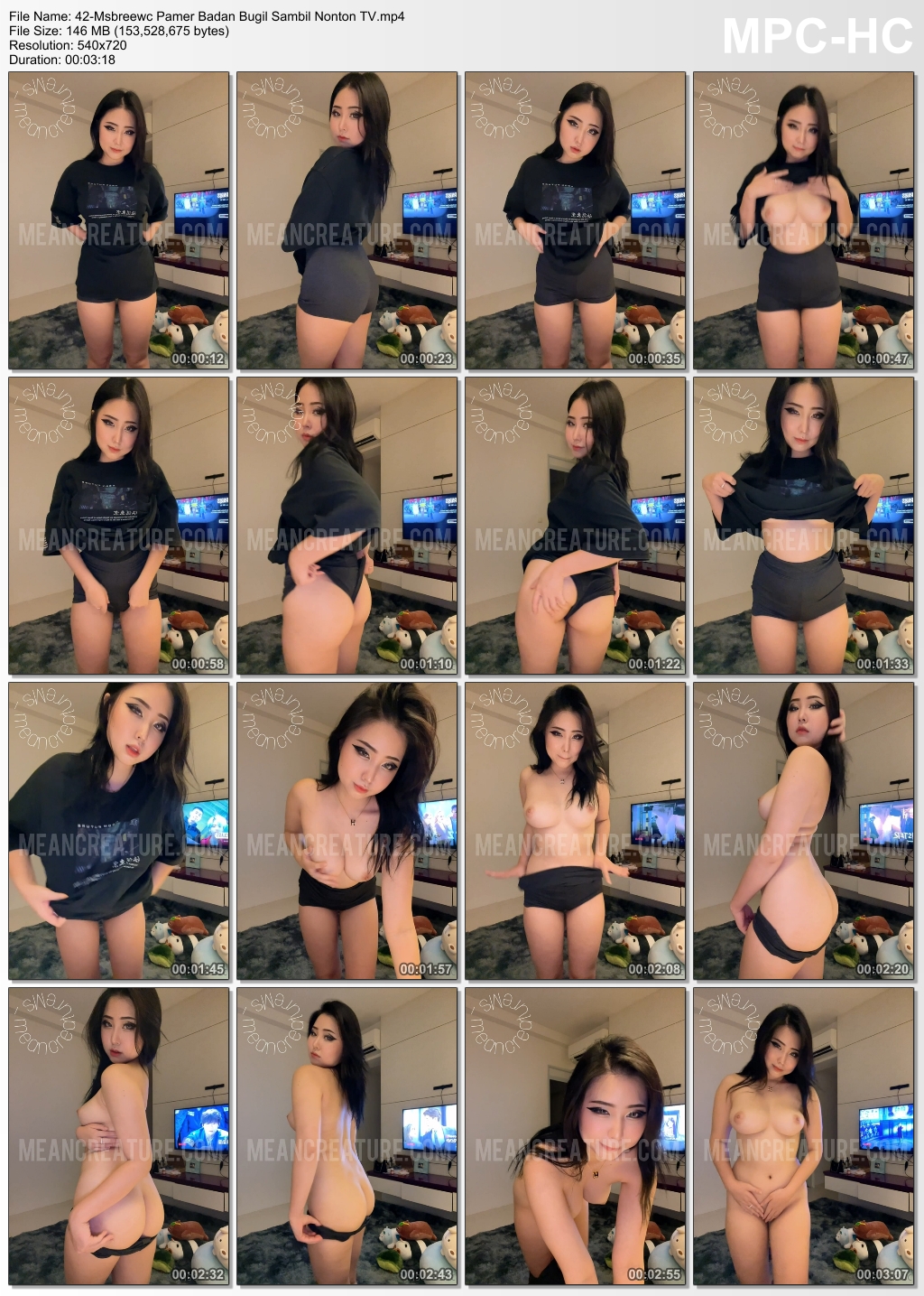 Msbreewc Pamer Badan Bugil Sambil Nonton TV